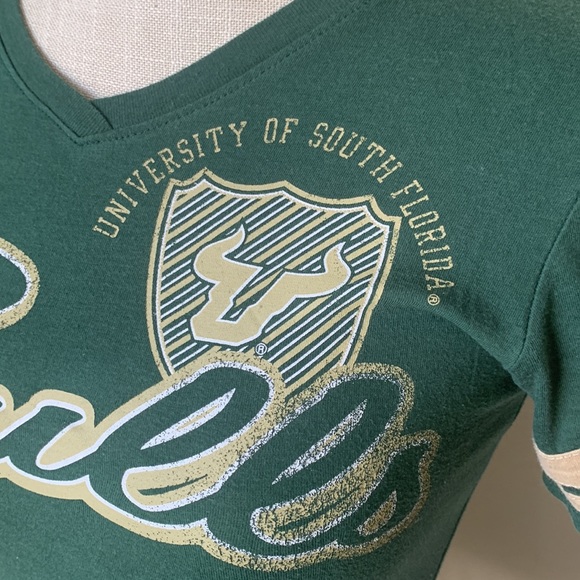 PRO EDGE by Knights Apparel USF Womens Short Sleeve V-Neck T-Shirt - Picture 3 of 10